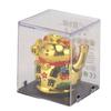 Lucky Cat Ornament Household 2 Inch Solar Panel Sensing Lucky Fortune Cat Figurine for Table Shelf Gold