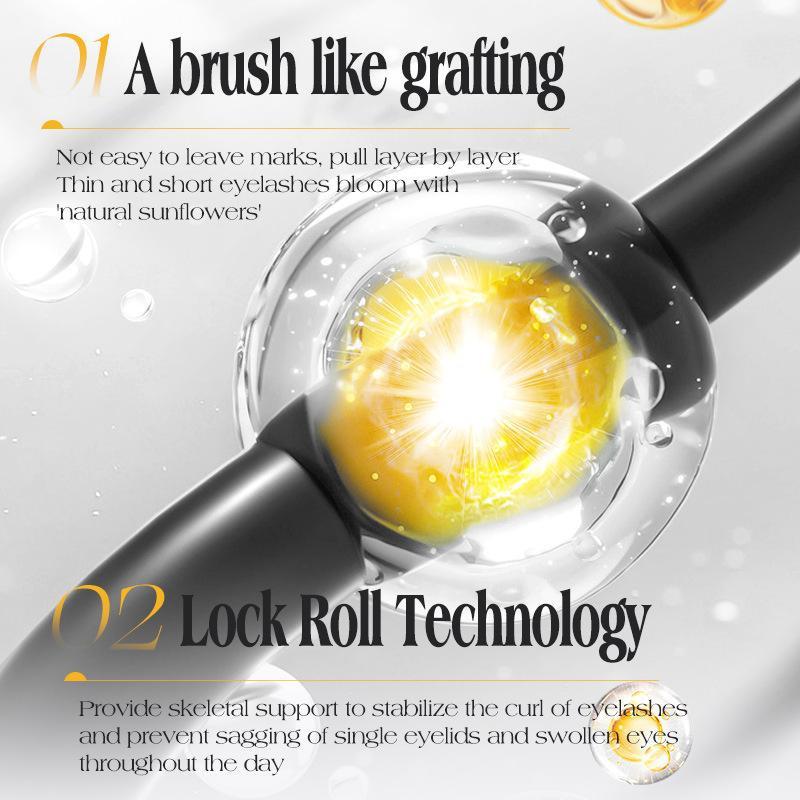 Primer per Ciglia Mini Tubo in Acciaio Mascara Nero Naturale Fibra di Seta 5D Primer per Ciglia Non Sbava Lunga Durata Ciglia Lunga Durata