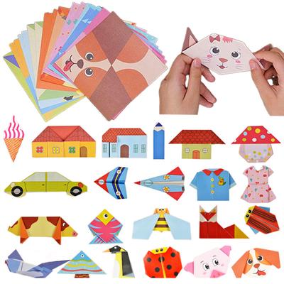 Kit Origami 54 Fogli Animali dei Cartoni Animati / Stili di Vita per Principianti Artigianato Fai-da-te Origami Carta Decorativa Adatta TMZ