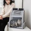 Double Shoulder Cat Bag Portable Travel Pet Bag Go Out Breathable Foldable Cat Cage Large Capacity Dark Pet Bag