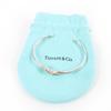 Ausgezeichnetes TIFFANY&Co. Unendlichkeit Armreif Combi 925x18K (YG) Silber AG925 Damen Gebraucht