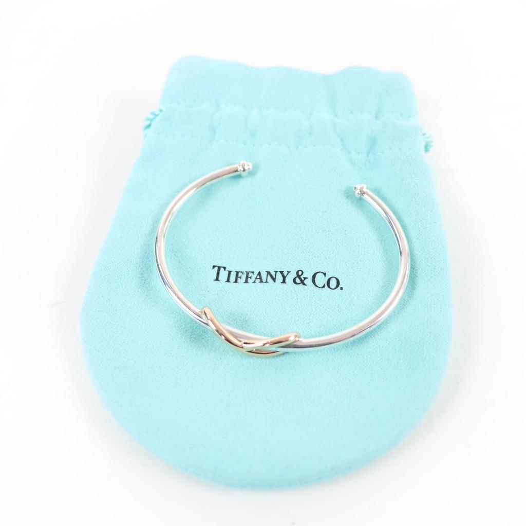 Ausgezeichnetes TIFFANY&Co. Unendlichkeit Armreif Combi 925x18K (YG) Silber AG925 Damen Gebraucht