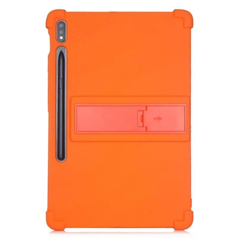 Case For Samsung Galaxy tab S9  Plus FE 12.4 Cover For Tab S9 11incs SM-X810 X816B Kickstand Funda with 4 Shockproof Airbags Soft Silicone
