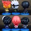 Heiß 6 Stück/Set Naruto Shippuden Anime Figur Hinata Sasuke Itachi Kakashi Obito Actionfiguren Q Version PVC Spielzeug Puppen Kindergeschenk