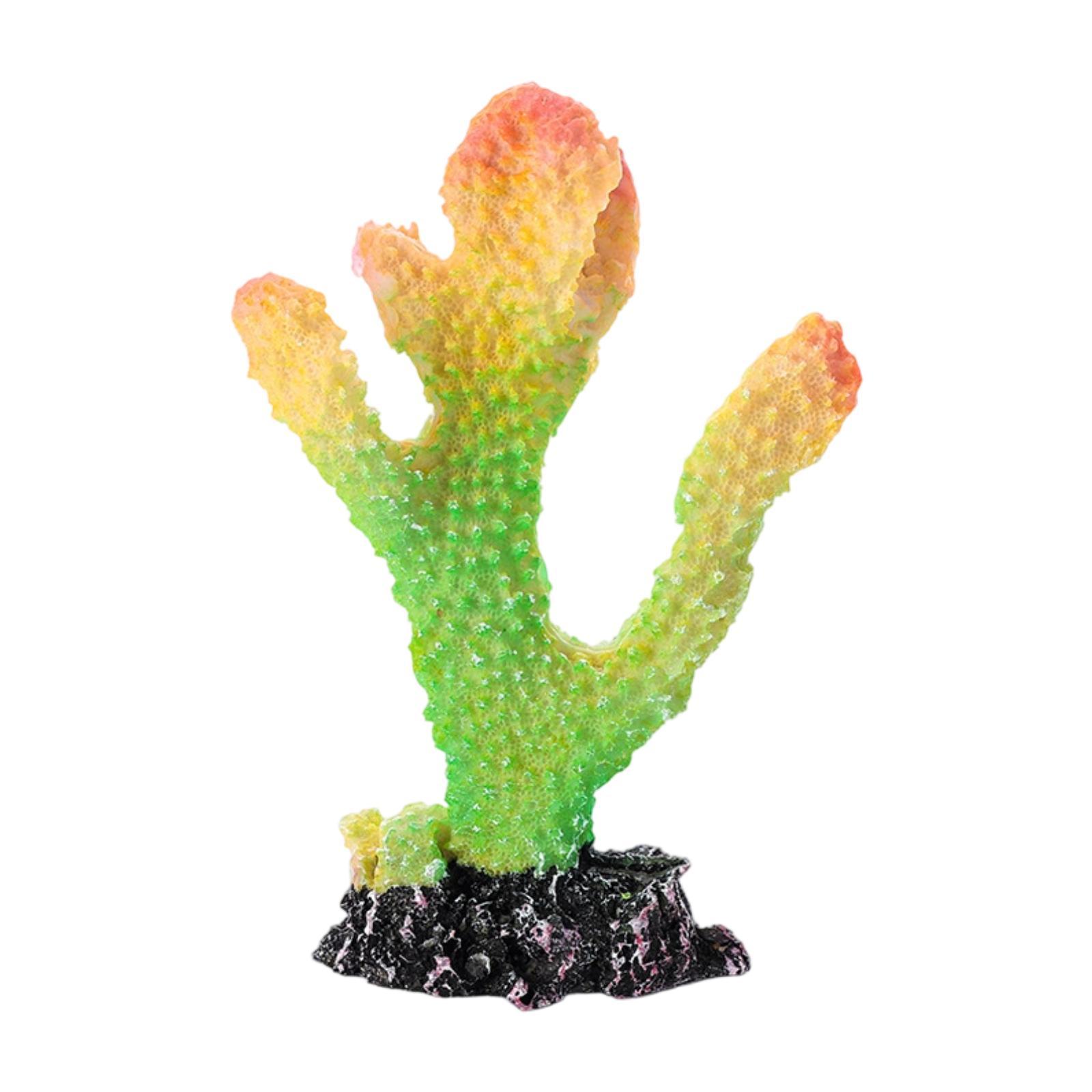 Resin Coral Reef Sculpture Simulated Coral Home Furnishings Handicraft зелёный