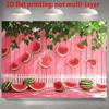 2D Watermelon Party Wall Decor, Pink Watermelon Banner for Summer Picnic Decoration