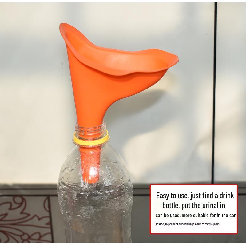 Women's Portable Silicone Stand-up Urinal for Outdoor Travel & Traffic Jams