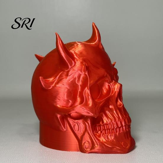 Horned Demon Skull Tow Cover Trailer Dust Heavy-Duty 3D Dust-proof Printed One-Piece Molded Bar Cap Matte Texture Accessory Weatherproof Hitch