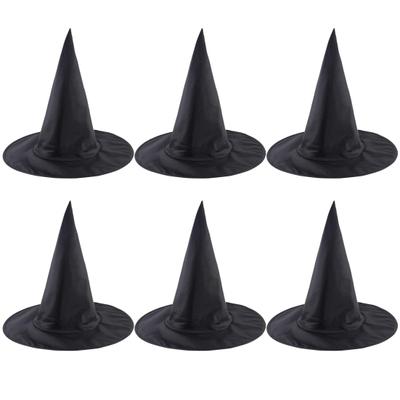 6/12 szt. Halloweenowy kapelusz wiedźmy Wykwintne wykonanie Nadaje się do wielokrotnego użytku jako dodatek do kostiumu na Halloween do dekoracji imprezowych