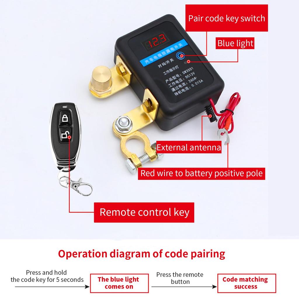 Remote Battery Disconnect Truck - Remote Car Battery Cut Off,