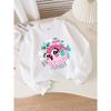 Girls' Crew Neck Sweatshirt Cute Fish with Star And Text, Soft Cozy Pullover, Warm Casual Outfit for Autumn And Winter