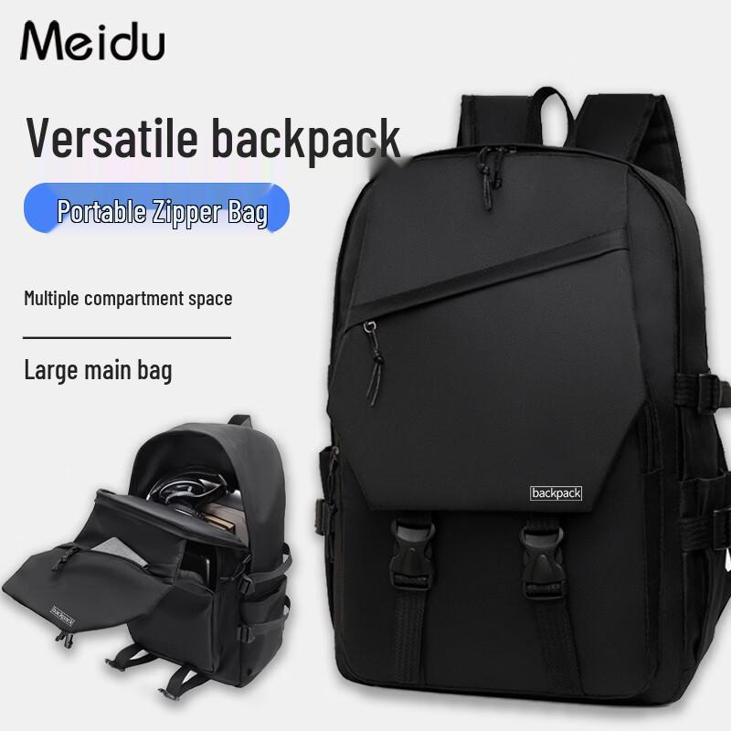 Meidu Men s Large Capacity Flip-Top Laptop Backpack