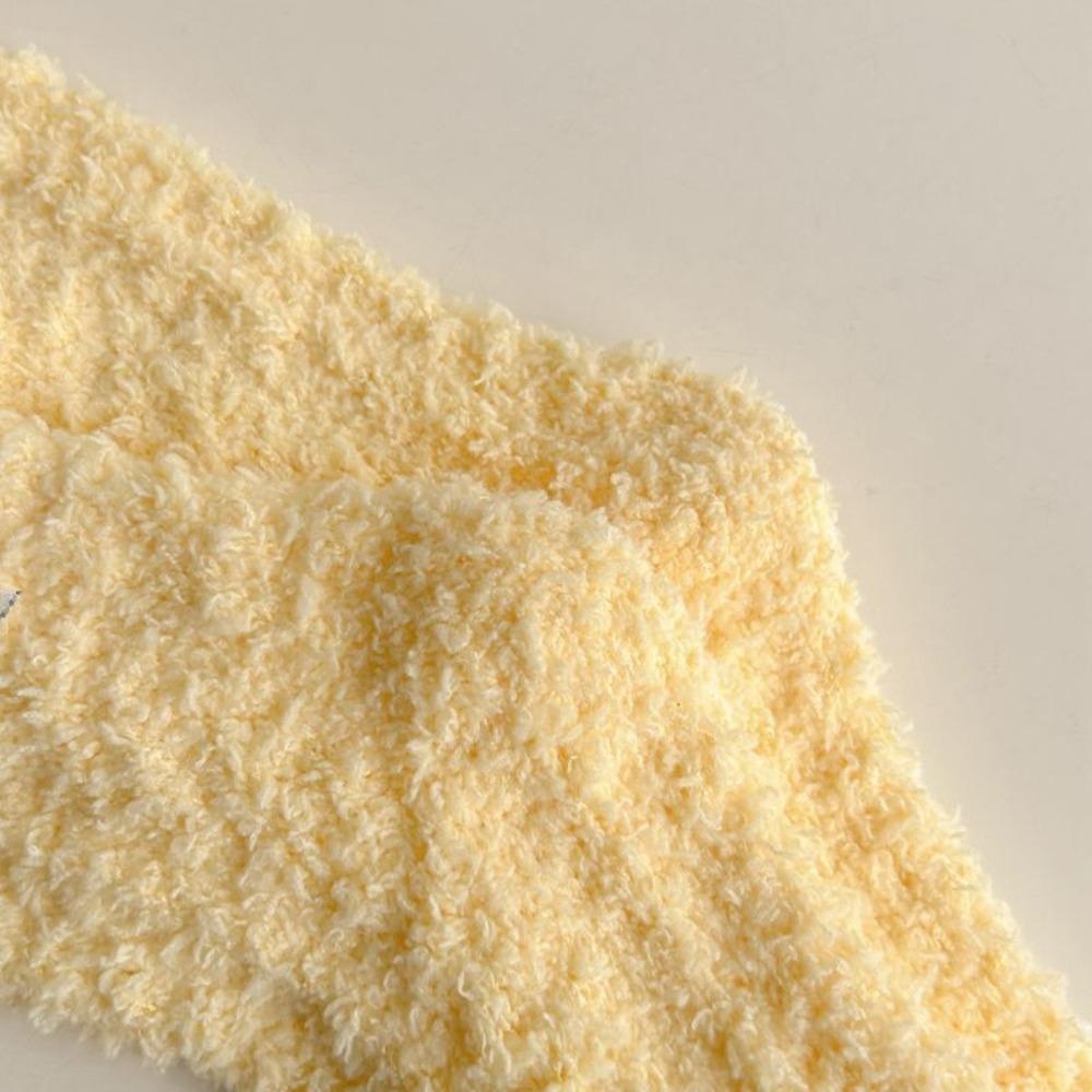 Bowknot Middle Tube Socks Thicken Floor Socks Cute Women's Socks  Winter