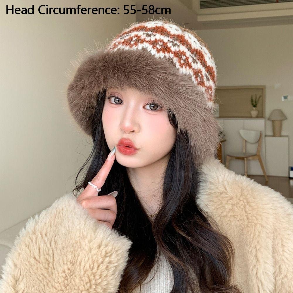 Keep Warm Fisherman Hat Thickned Ear Protection Cap Fashion Bucket Hat  Winter