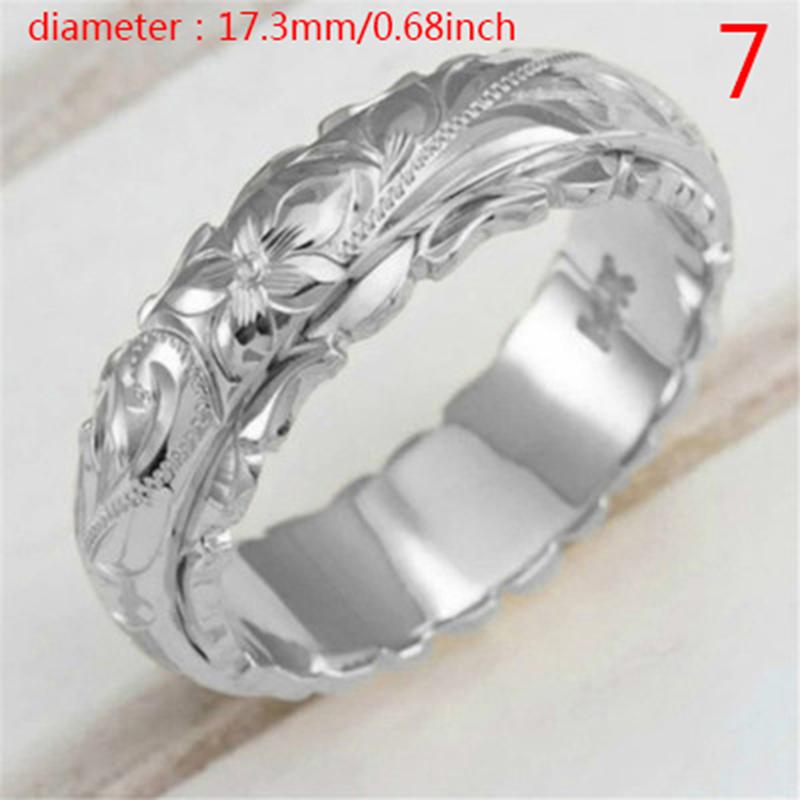 Wykwintny damski pierścionek ze złota 14K, zawieszony, grawerowany pierścionek z kwiatem, prezenty rocznicowe