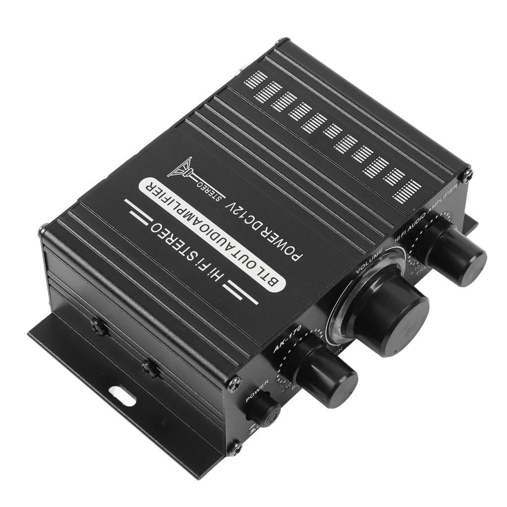 Car Audio Power Amplifier Dual Channel Circuit Guard Stereo Mini Amplifier 12V