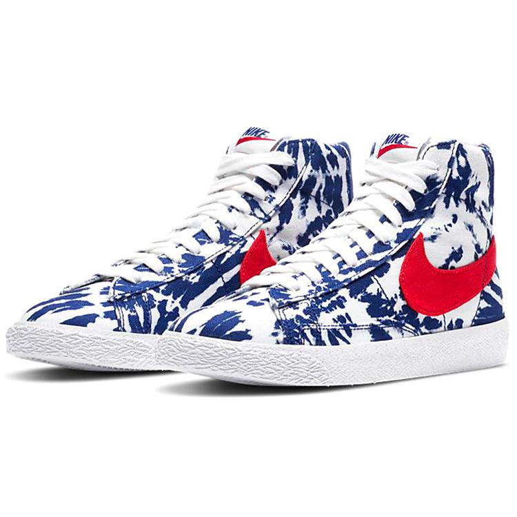 New Nike Blazer Mid SE University Blue Tie Dye GS CZ7882-600