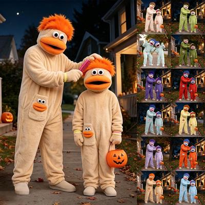 Kids Cute Funny One-Piece Pajamas Sleepwear Loungewear for Children