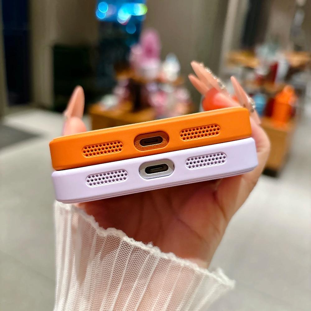 Original Liquid Silicone For MagSafe Case for iPhone 17 16 15 Pro Max 17Pro Magnetic Matte Soft Shockproof Lens Protection Cover