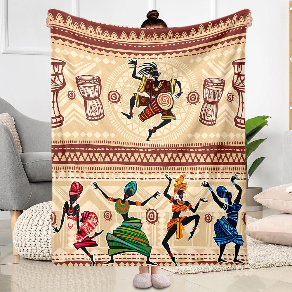 African Dance And Music Blankets are suitable for living rooms, bedrooms, camping, and other places, making them an ideal choice for gifts.