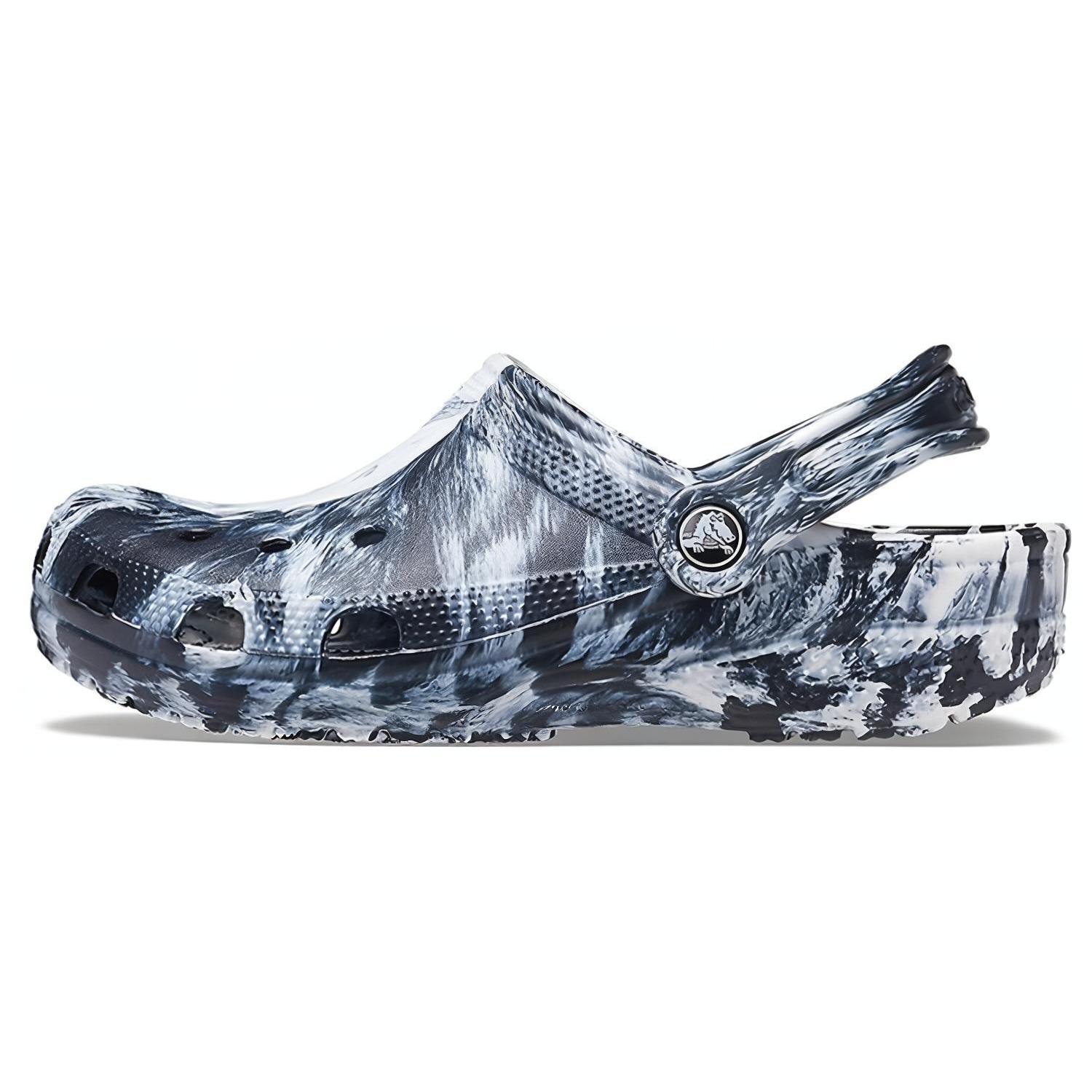 

Crocs Beach Marble Unisex Black White Sandals Black White 206867-103 34-35