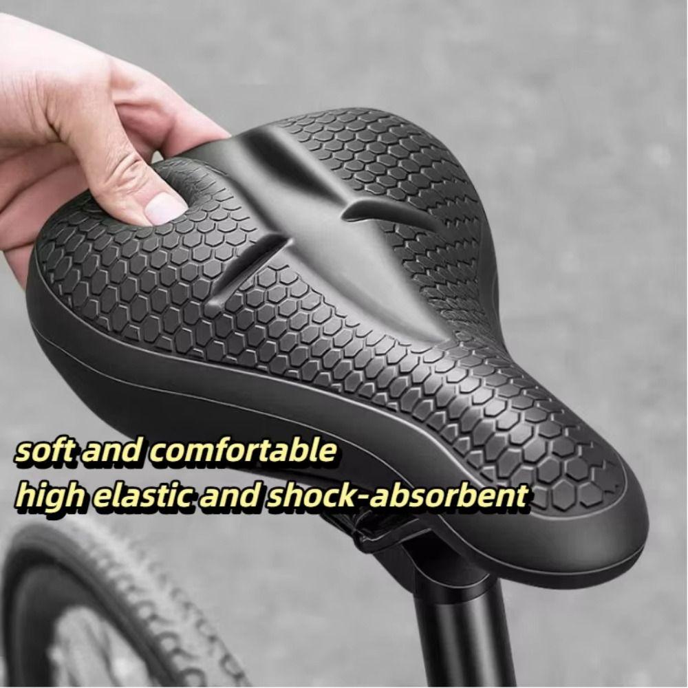 Silicone Bike Saddle Cover Shock-absorbent Bike Seat Cushion Pad Bicycle Seat Cover Cycle Part