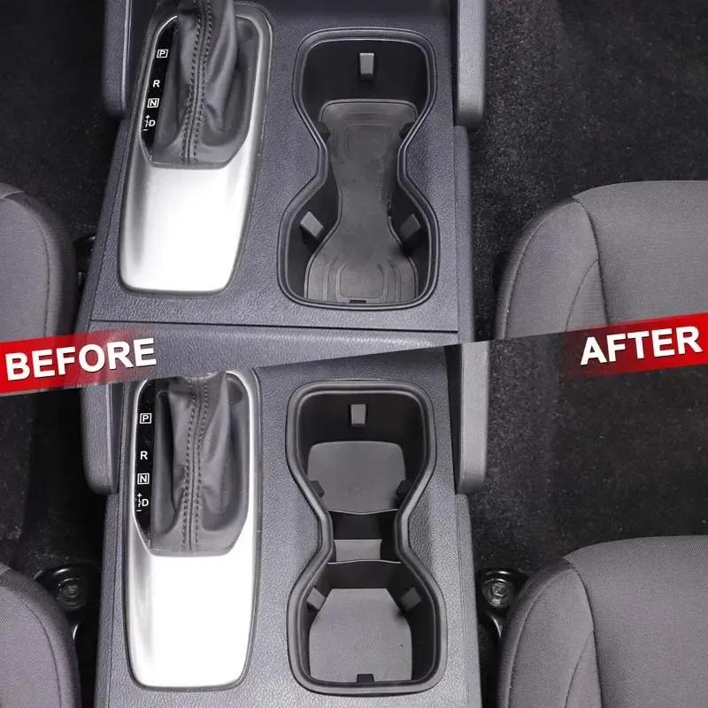 For Nissan Frontier -2025 Center Console Cup Holder ert TPE Slot Slip Drink Limiter Cover Accessories