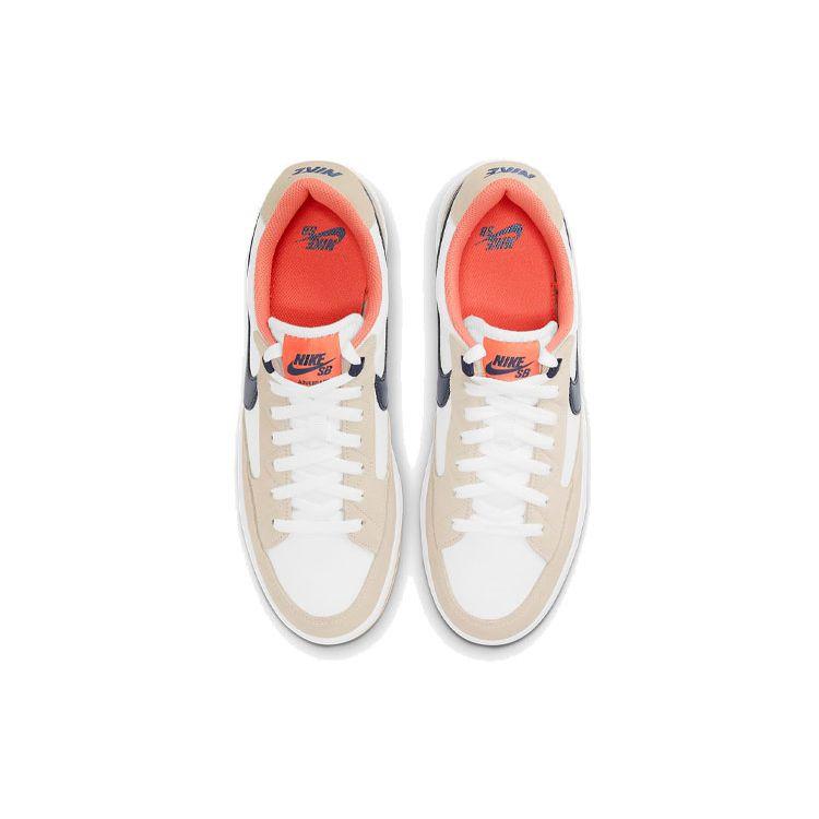 Nike Adversary Premium SB Turf Oranžová Gumová Světle Hnědá Unisex Tenisky Bílá Půlnoční Námořnická CW7456-102