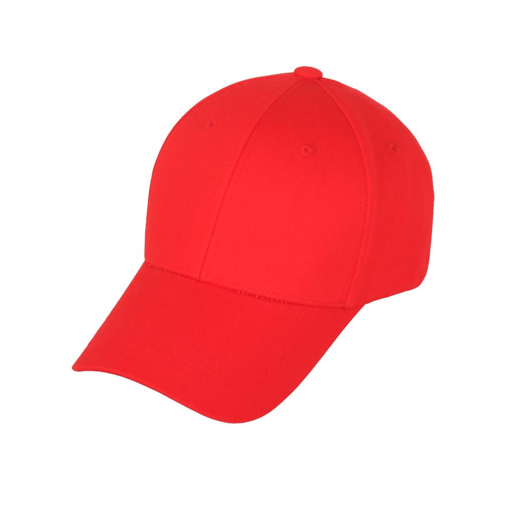 Seunaus 1495-Red Plain Baseball Cap