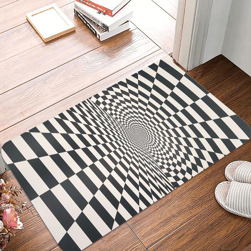 3D Optical Illusion Entrance Doormat Funny Indoor Outdoor Rug Non Slip Bath Bedroom Kitchen Carpet Home Decor