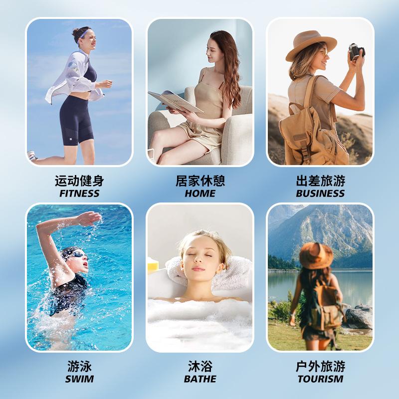 Quick-drying Double-sided Velvet Beach Towel Portable Sports Towel