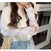 Elastic Printed Sleeves Ice Silk Sunscreen Sleeves Practical Long Gloves