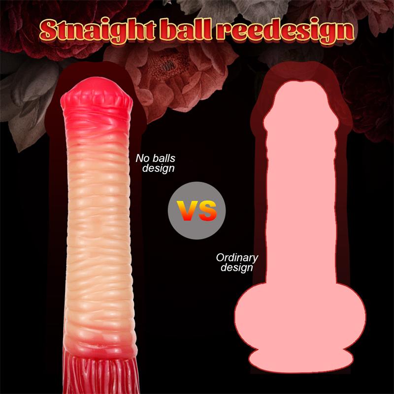 Liquid Silicone Horse Cock Imitation Phallus Thick Animal Dildo Female Backyard Anal Plug Adult Products