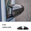 Car Rearview Mirror Cover Side Glass Mirror Trim Carbon Look
