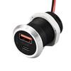 1Pcs 9V/2A 5V/3A Usb Type-C Mini Fast Charging Car Charger Desktop Hidden Integrated Usb Charger Auto Power Embedded Socket