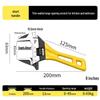 Large Opening Multifunctional Adjustable Wrench with Short Handle for Bathroom Use