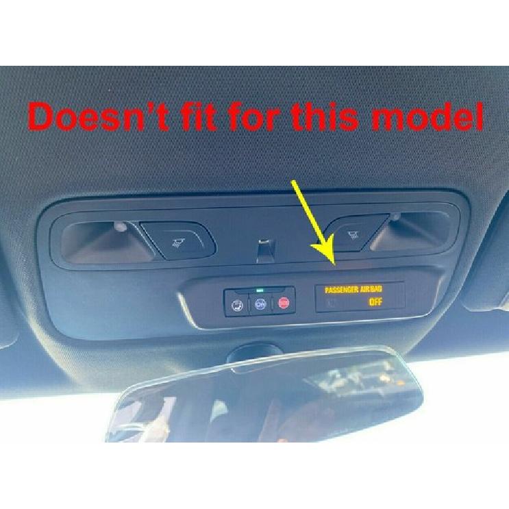 For 2017- Chevrolet Camaro Roof Reading Light Lamp Panel Cover Trim Blue ABS