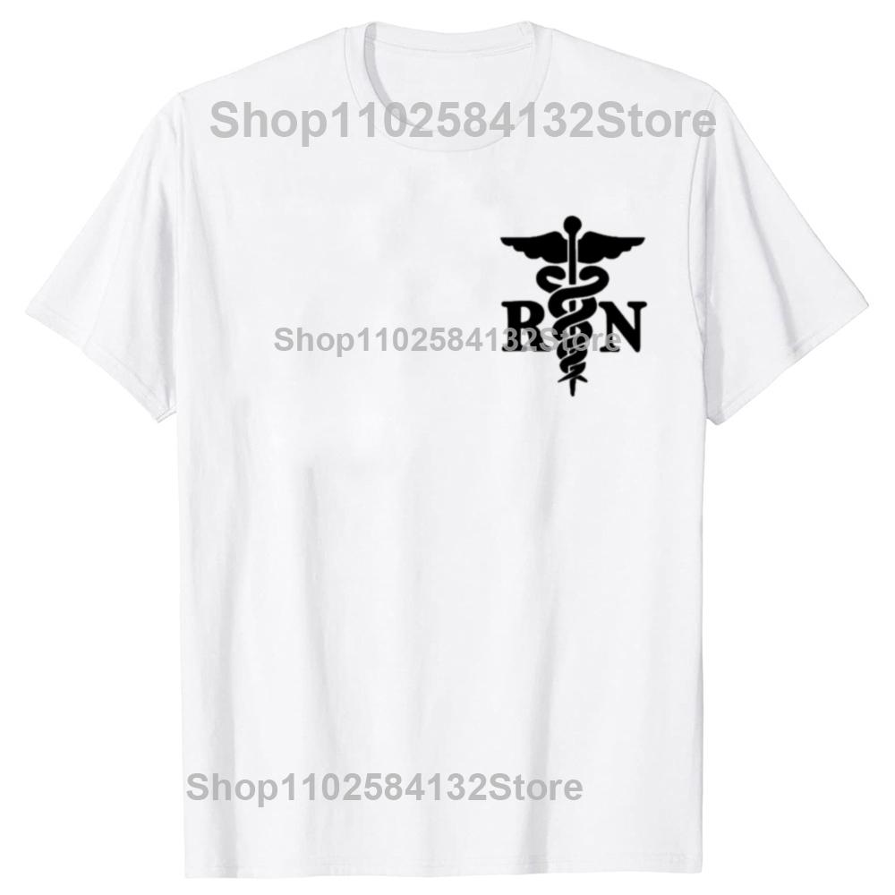 Funny Registered Nurse Healthcare Hospital Nurse Rn Tshirts Unisex Fashion Casual Tshirt 100 Cotton Loose Oversized T Shirt