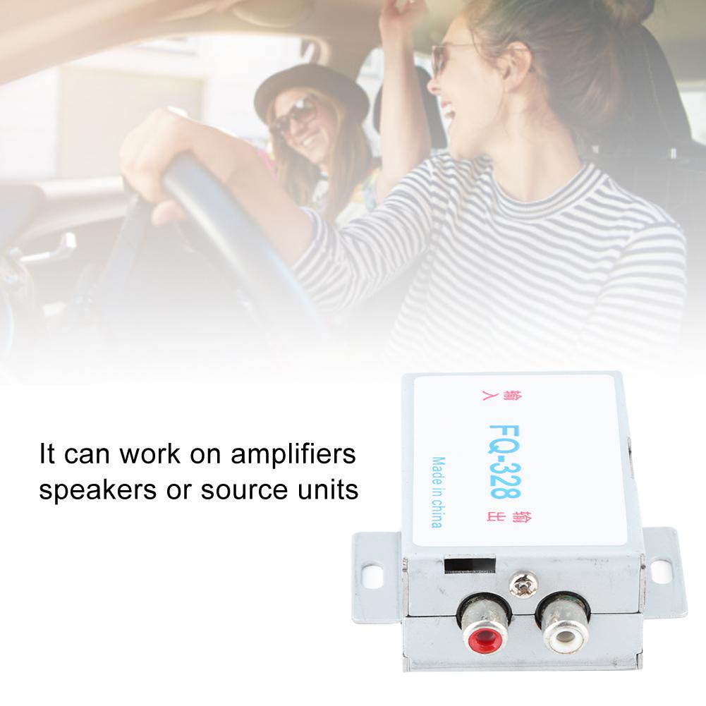 Filtro Audio Stereo per Auto 12V Riduttore di Rumore Isolamento Acustico Alte Prestazioni per Amplificatore Altoparlante