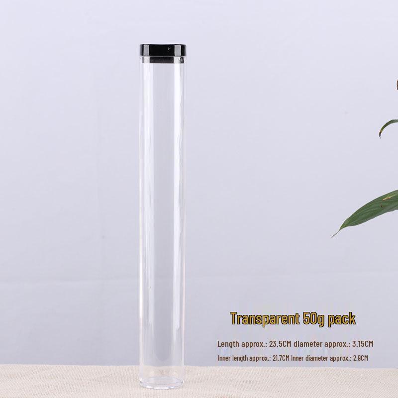 Acrylic Agarwood Incense Holder: Transparent Tube with Large Capacity for Storage