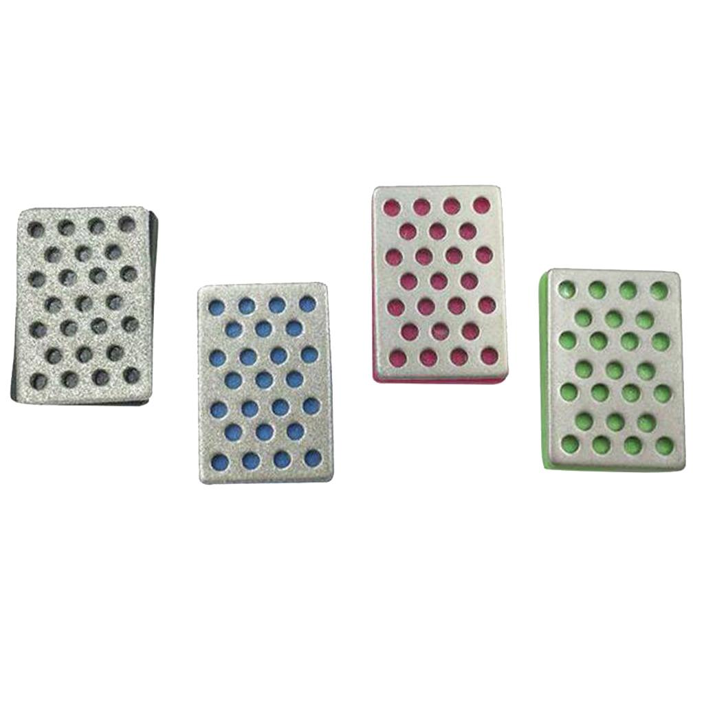 4pcs Diamond Sharpening Stones Knife Whetstone Kit for Ski Snowboard Sides Angle Polishing Tool L