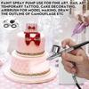 25psi 10L/min Mini Precision Dual-Action Airbrush Spray Guns And Air Compressor Suit Black / White