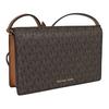 Michael Kors Gold Logo Flap Crossbody Shoulder Bag Medium Women Bags Brown 32T4GJ6C6B_252