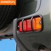 SHINEKA Lamp Hoods For Suzuki Jimny 2007-2017 Car Tail Light Lamp Rear Fog Light Decoration Cover Trim Kit Exterior Accessories