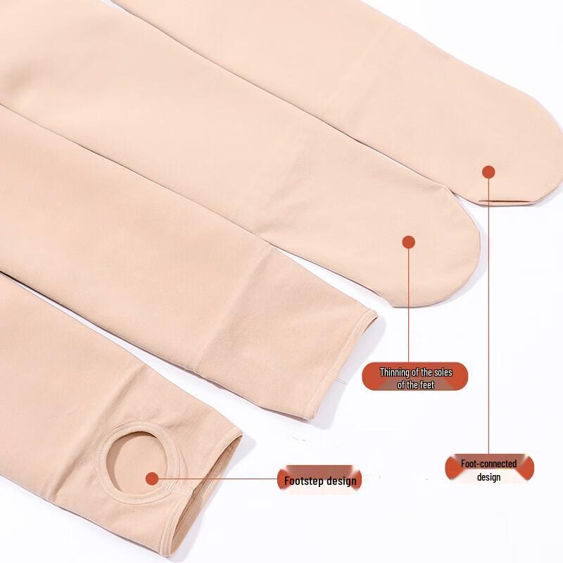 Langshen Women's High-Waist Thermal Fleece-Lined Pantyhose