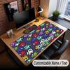 Custom Name Text Big Mouse Pad,Among Us Soft Non Slip Extended Desk Mat For Home Office