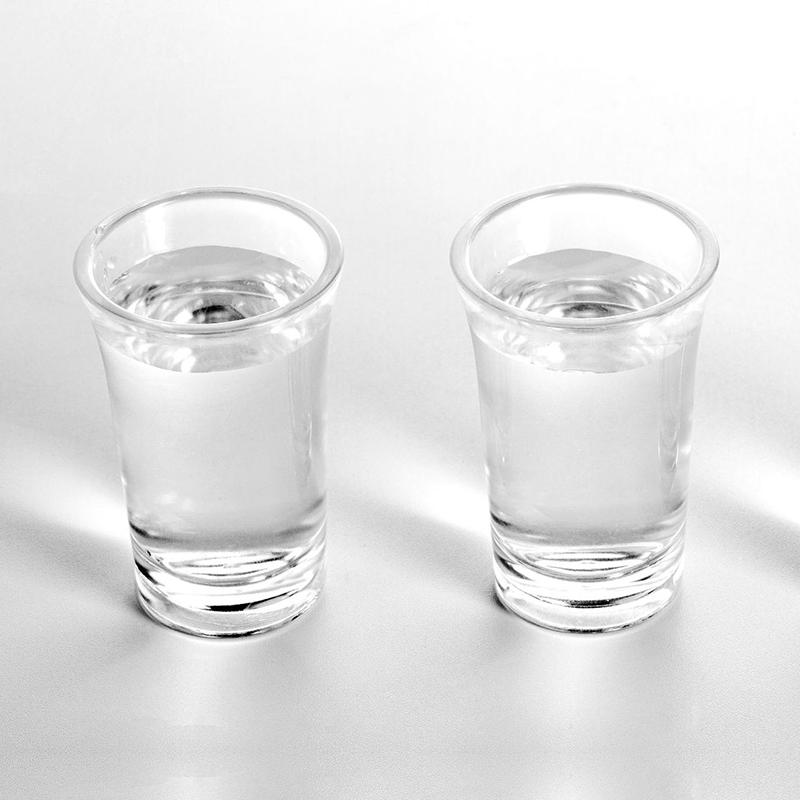 2pcs Shot Glass Set 50ml Liquor Glasses Horn Shape Bullet Cup Small Wine Cup Water Cups Exquisite Container Wine Spirits Cup Set