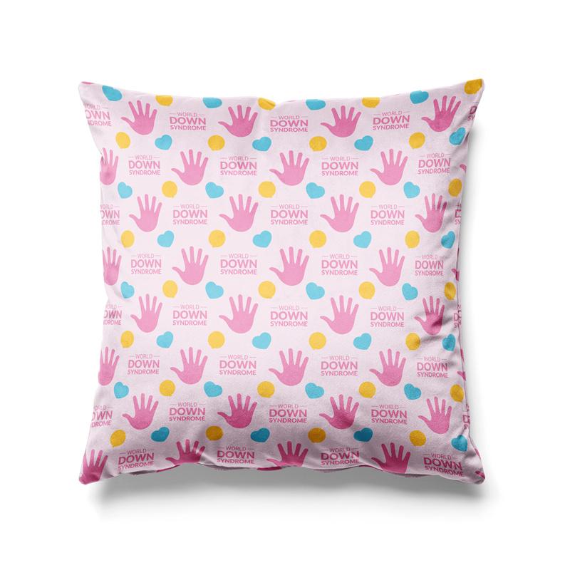 Aertemisi 18'' x 18'' Down Syndrome Awareness Square Throw Pillow Cushion Covers Cases Pillowcases 45cm x 45cm