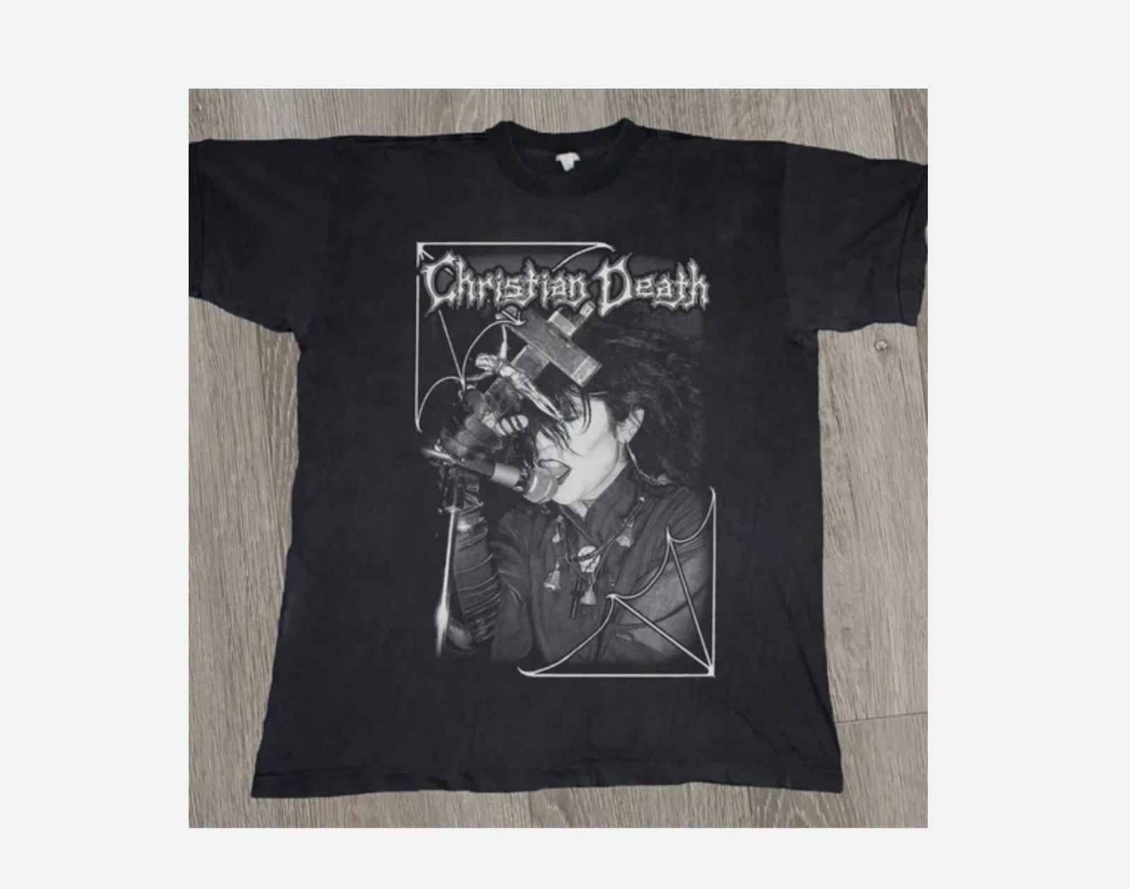 Футболка Christian Death Винтажный стиль 80-х тур 4XL