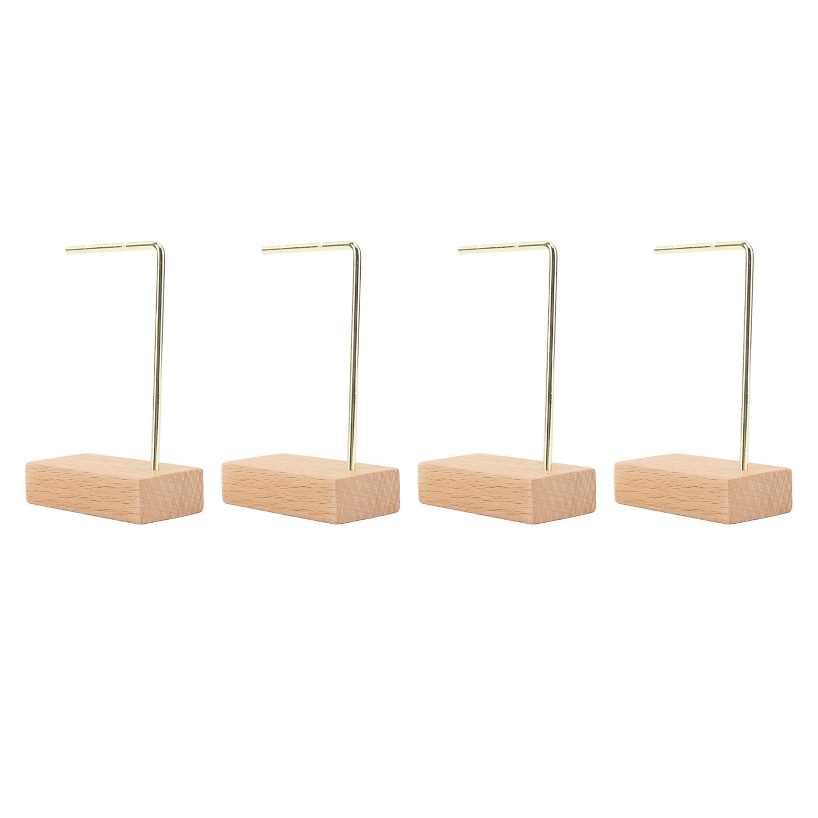 

4pcs Earring Display Stand Slot Bar Small Exquisite Jewelry Hanger Organizer Shelf for Retail Store Photography Prop